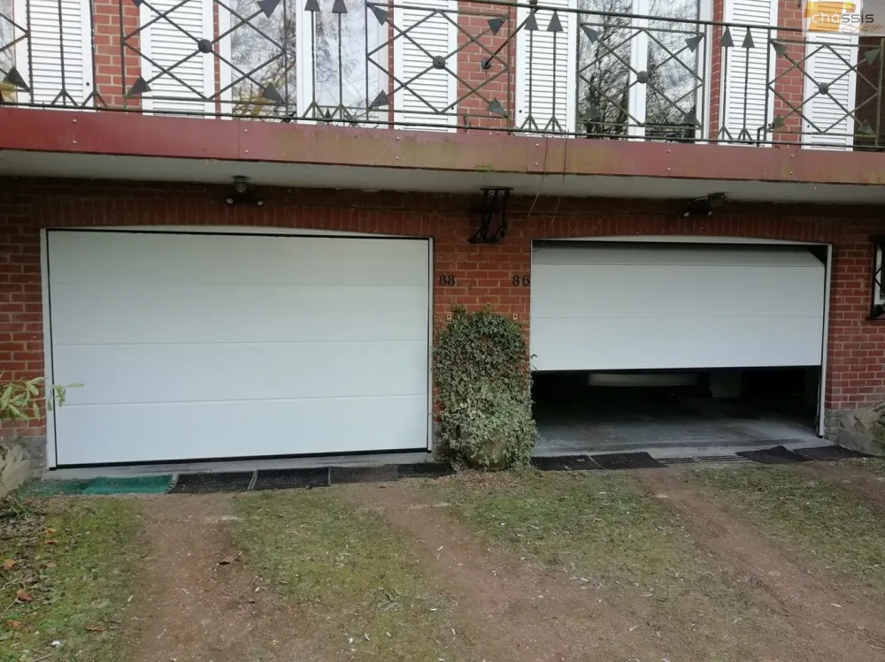 porte-de-garage-Chassis Liège
